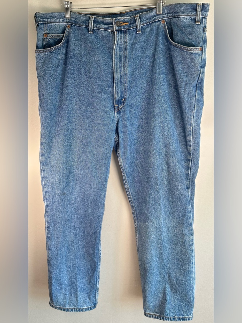 Vintage Levis Men’s Jeans 44x30 Medium Wash Denim Orange Tab Y2K Levi’s